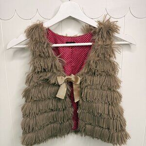 Girls Super soft faux fur vest